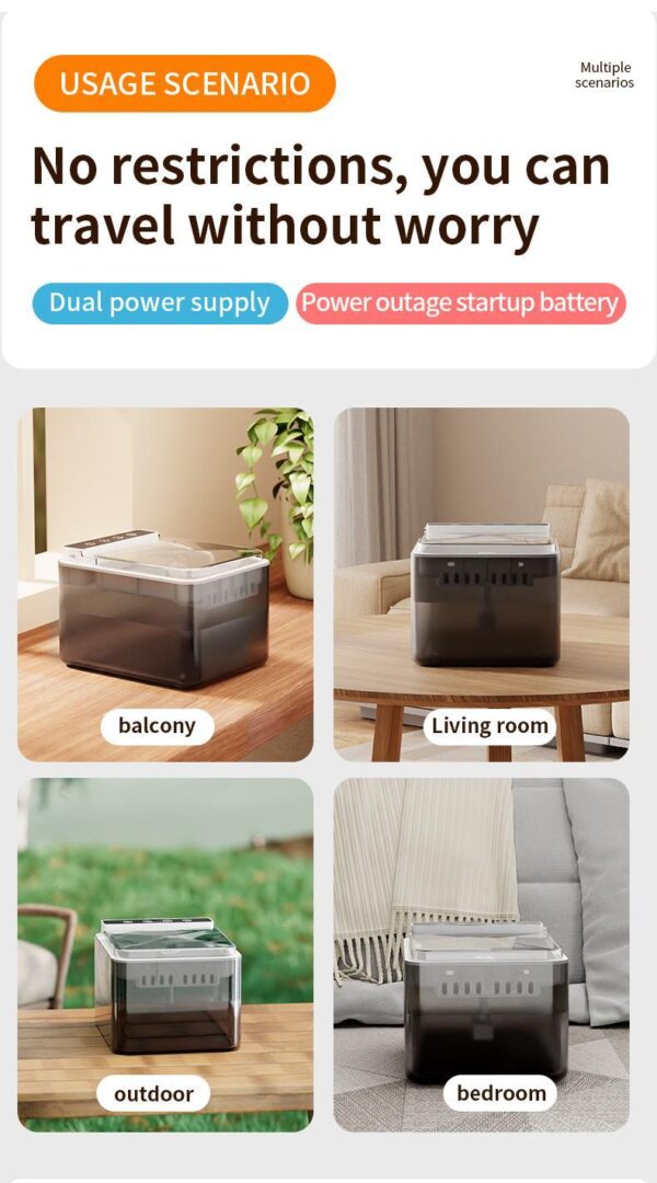 Wireless Charging Battery Driven 304 Stainless Steel Cat Automatic Induction Pet Water Fountain - Image 3