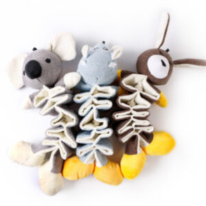 New Plush Toy Dog Pet Toy Kangaroo Koala Hippo Cotton And Linen Toy