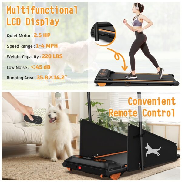 Dog Treadmill Small Dogs - Dog Treadmill For Medium Dogs - Dog Pacer Treadmill For Healthy & Fit Pets - Dog Treadmill Run Walk - Image 4