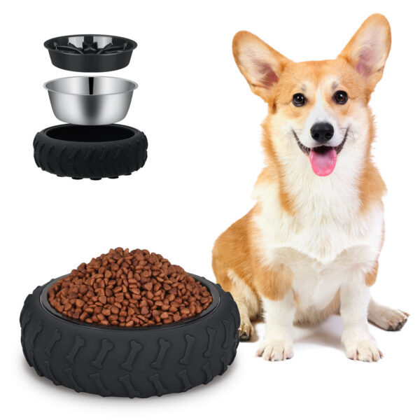 Multifunctional Pet Food Bowl Tire Type - Image 5