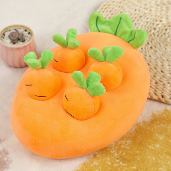 Carrot Pulling Doll Simulation Vegetable Field Plush Toy Pet Dog Cat Sniffing Toy Pet Products - Image 4