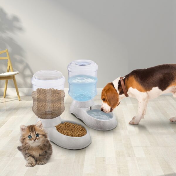 3.5L 1Gal Pet Water Dispenser Self-Dispensing Gravity Pets Water Feeder Automatic Pet Waterer Cat Dog - Image 6