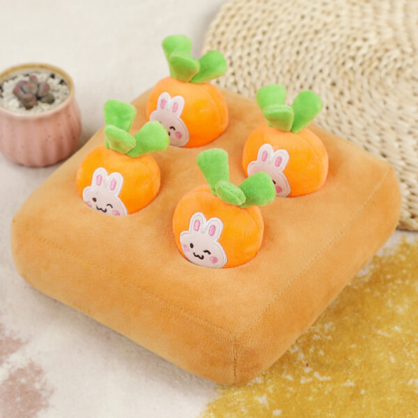 Carrot Pulling Doll Simulation Vegetable Field Plush Toy Pet Dog Cat Sniffing Toy Pet Products - Image 9