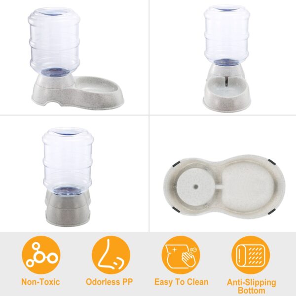 3.5L 1Gal Pet Water Dispenser Self-Dispensing Gravity Pets Water Feeder Automatic Pet Waterer Cat Dog - Image 8