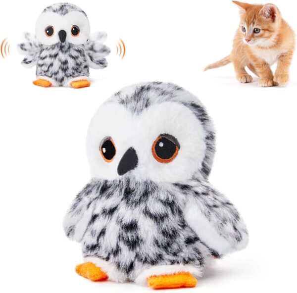 Interactive Cat Plush Toys For Indoor Cats Automatic Flapping Bird Cat Toy USB Rechargeable Electronic Pet Enrichment Toys - Image 3