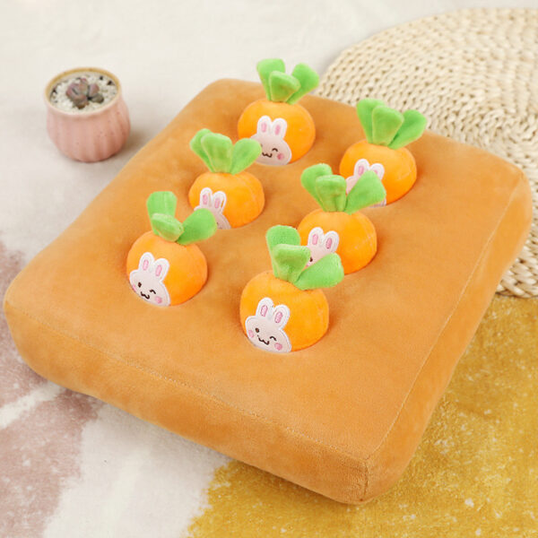Carrot Pulling Doll Simulation Vegetable Field Plush Toy Pet Dog Cat Sniffing Toy Pet Products - Image 3