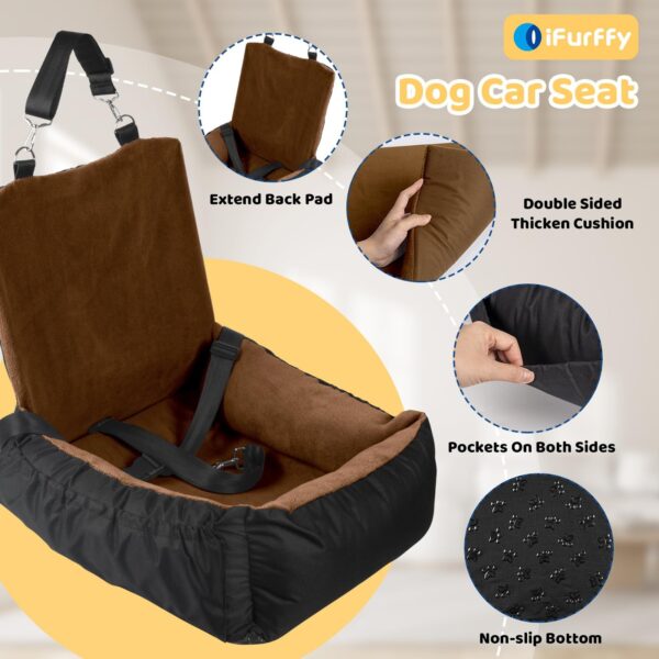 Pet Car Seat Brown Single Seat - Image 5