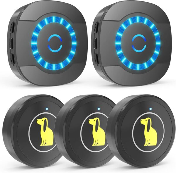 Dog Door Bell, Dog Bell For Training Doggie Door Bell For Dog Puppy Training Sliding Door,Go Outside Doorbell And Waterproof Touch Button - Image 9