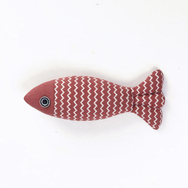Cat Toy Funny Cat Linen Fish Pillow Self-hey Cat - Image 6