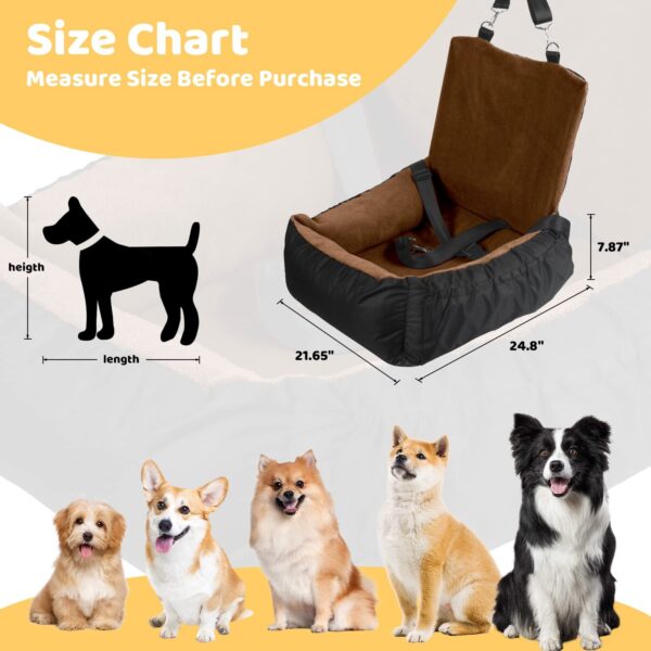 Pet Car Seat Brown Single Seat - Image 4