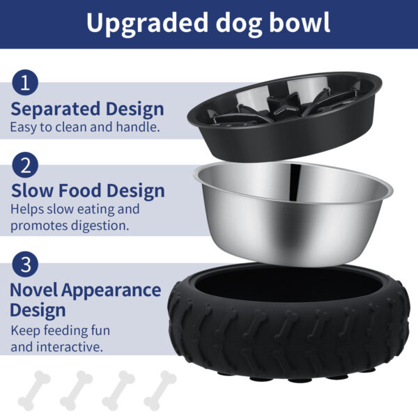 Multifunctional Pet Food Bowl Tire Type - Image 4