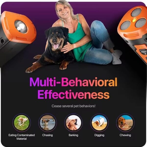 Dog Bark Deterrent Device Stops Bad Behavior, Professional Dog Training Tool, Anti Bark Device For Dogs,   Emitters 50ft Range For Dog Training,  To Bark Collar,Dog Training Collar - Image 9