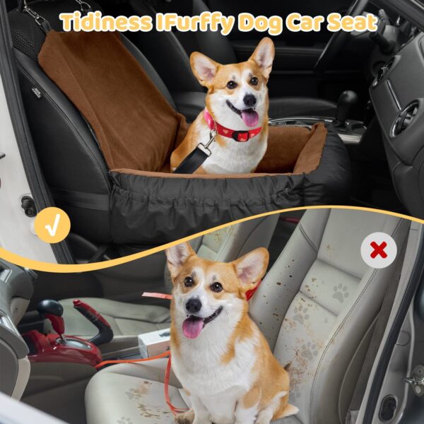 Pet Car Seat Brown Single Seat - Image 2