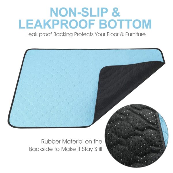 Washable Dog Urine Pad, Waterproof Toilet Training Mat For Dogs, 89.5 X 59.2 Cm - 34.5 In X 23 In, Washable Urine Pad Non-Slip Diaper Pad, For Puppies And Cats, 2 Packs - Image 3