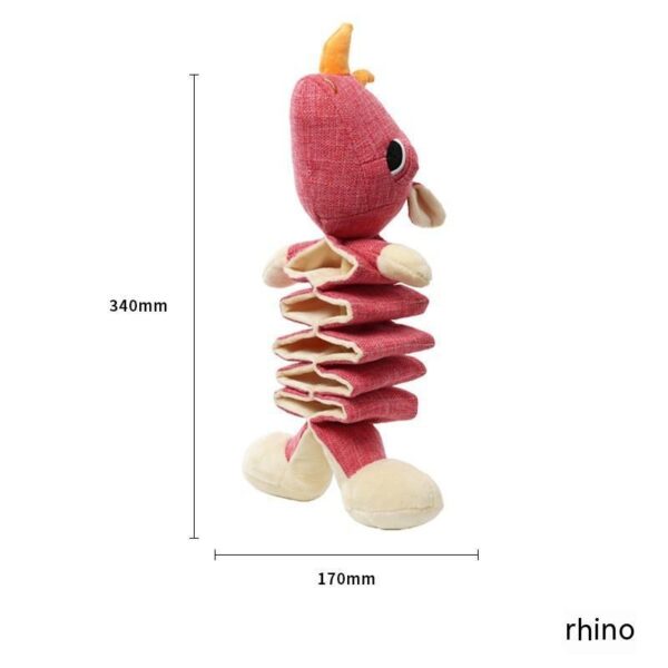 New Plush Toy Dog Pet Toy Kangaroo Koala Hippo Cotton And Linen Toy - Image 2