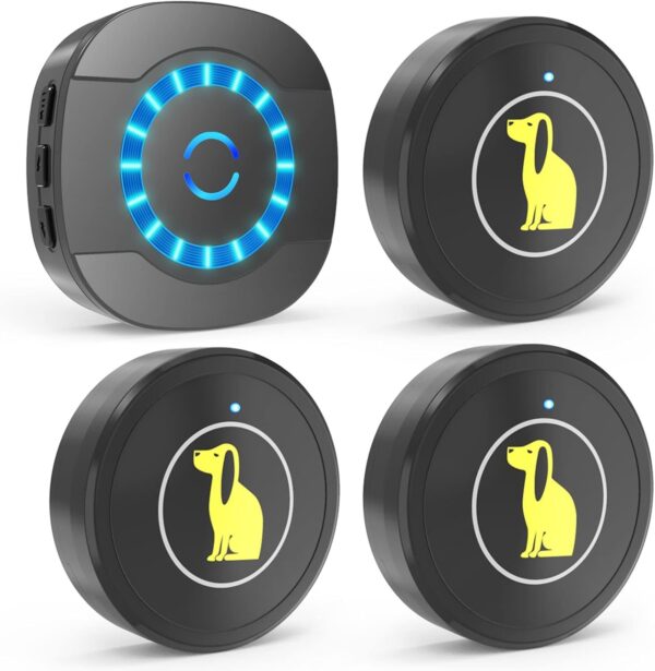 Dog Door Bell, Dog Bell For Training Doggie Door Bell For Dog Puppy Training Sliding Door,Go Outside Doorbell And Waterproof Touch Button - Image 7