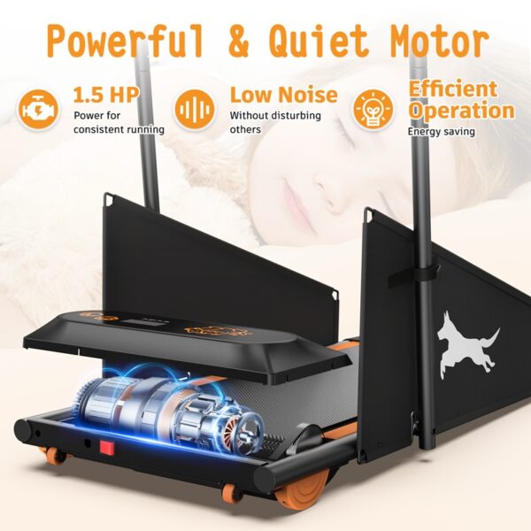 Dog Treadmill Small Dogs - Dog Treadmill For Medium Dogs - Dog Pacer Treadmill For Healthy & Fit Pets - Dog Treadmill Run Walk - Image 7