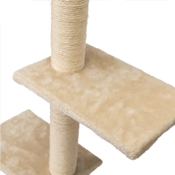 5 Pcs Wall Mounted Cat Climber Set  Floating Cat Shelves And Perches  Cat Activity Tree With Scratching Posts  Modern Cat Furniture - Image 5
