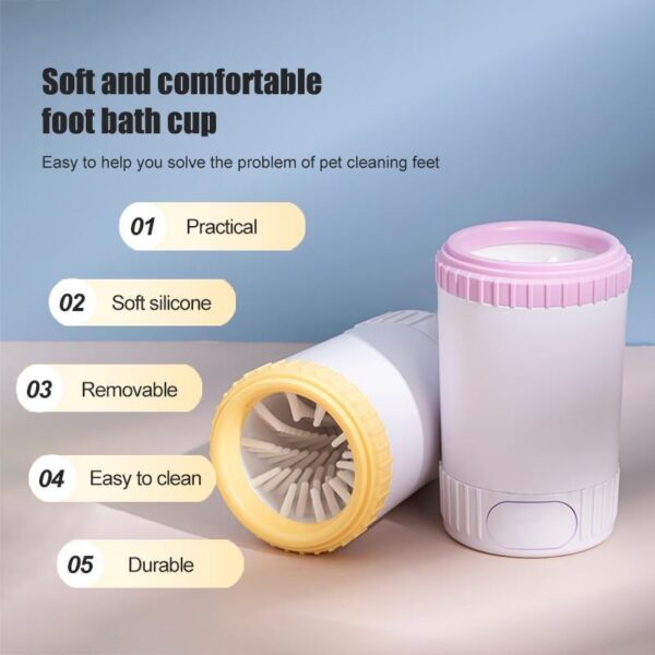Pet Care Second Generation Semi-Automatic No-Electric Dog Paw Cleaner Effectively Cleans Dog Paws - Image 8