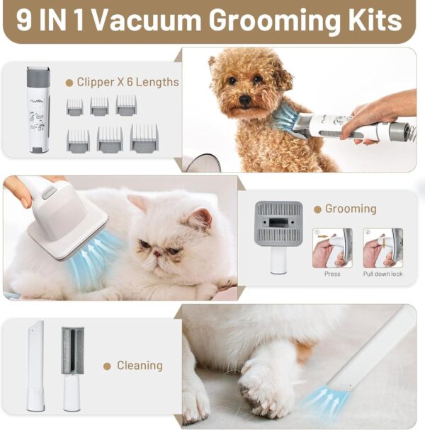 Dog Grooming Kit Pet Hair Cleaning Low Noise Vacuum Cleaner And Various Tools - Image 4