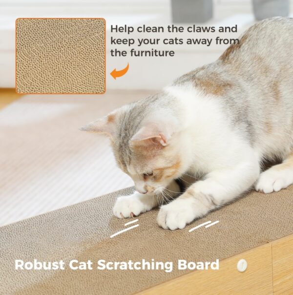 MUlti-Hole Fun Cat Tunnel With Scratching Board And Game Pom Pom Cat Tunnel House, Interactive Cat Scratching House, Self-improvement Drilling Hole Teaser, Must-have For Multi-Cat Families - Image 3