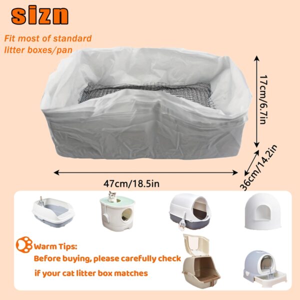 1 Pack Of 10PCS Cat Litter Filter Bags, Cat Litter Filter Bags, Reusable, Washable, Mesh Quick Sift Cat Litter, Not Dirty, EASY To Clea - Image 3