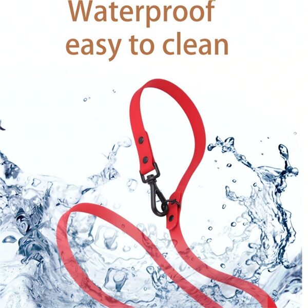 Pet Silicone Collar And Leash Set Comes With A Suitable For Small And Large Dogs, Waterproof And Easy To Clean - Image 3