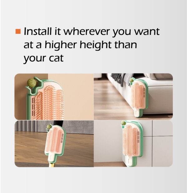 Cat Self Grooming Brush, Popsicle-Shaped, Corner Massage Comb, Cat Scratcher - Image 4