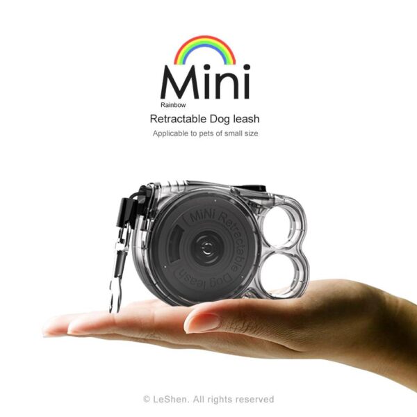 Mini Retractable Dog Leash - For Small Pets Lightweight Design Easy To Use Ideal For Outdoor Use - Image 3