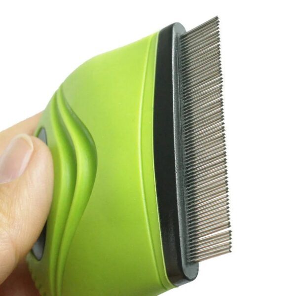 Pet Life 'Grazer' Handheld Travel Grooming Cat And Dog Flea And Tick Comb - Image 3
