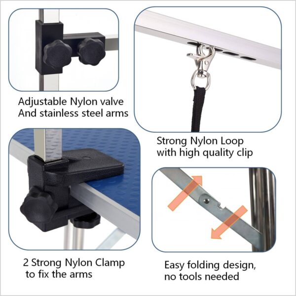 Stainless Steel Folding Dog Pet Grooming Table Heavy Duty Grooming Table - Image 2