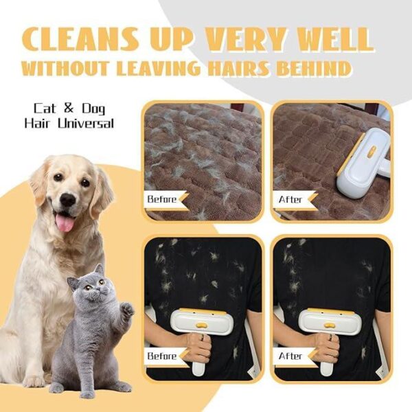 Pet Hair Remover, Reuseable Dog And Cat HairRemover Pet Hair Roller, Cat And Dog HairRemover For Furniture, Couch, Carpet, Clothingand Bedding -Portable Removal Tool Brush Viraldogvacuum Petgroomingbr - Image 6