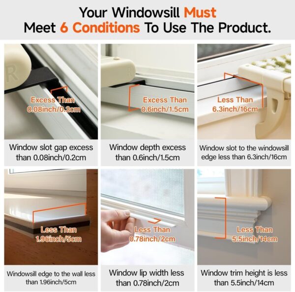MEWOOFUN Cat Window Perch With One-Step Sliding Clamp - Adjustable Window Sill Hammock With Removable Cover For Indoor Cats - Medium Beige Cat Bed Fits Windowsill & Bedside - Image 4