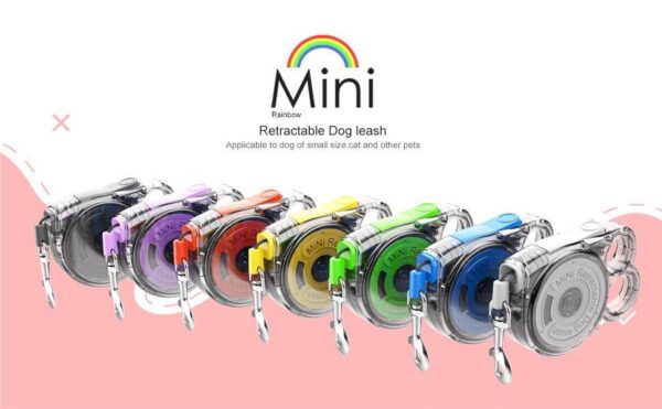 Mini Retractable Dog Leash - For Small Pets Lightweight Design Easy To Use Ideal For Outdoor Use - Image 9