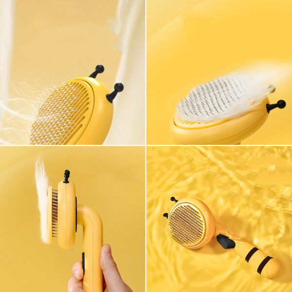 Small Bee Shaped Pet Cat Pin Comb - Image 3